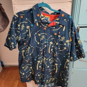 Space Mushroom Button-up